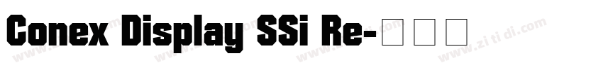 Conex Display SSi Re字体转换